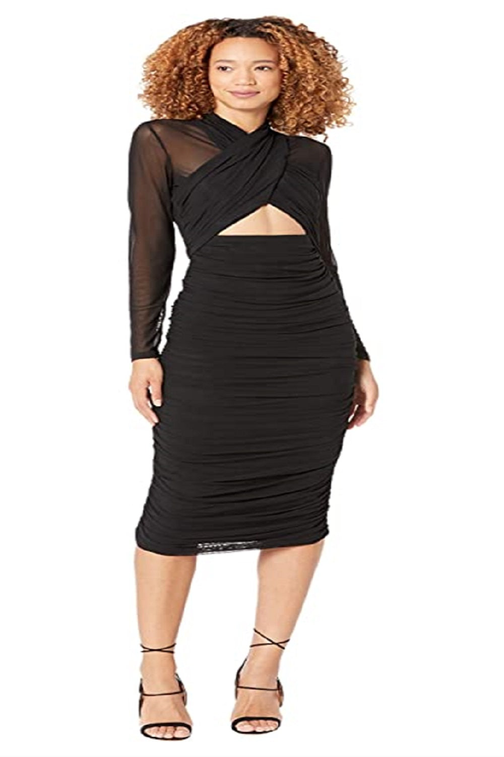 Vestido Aliyah Feminino Bardot Preto Tamanho Grande