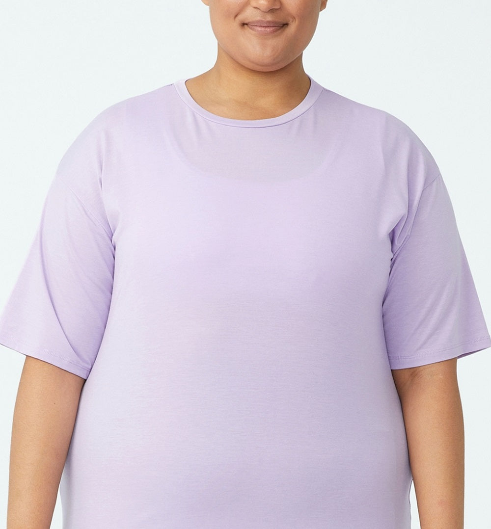 Camiseta feminina COTTON ON Active Boyfriend roxa tamanho 18W