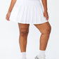 Saia de tênis feminina Active Match Point da COTTON ON, branca, tamanho 16W