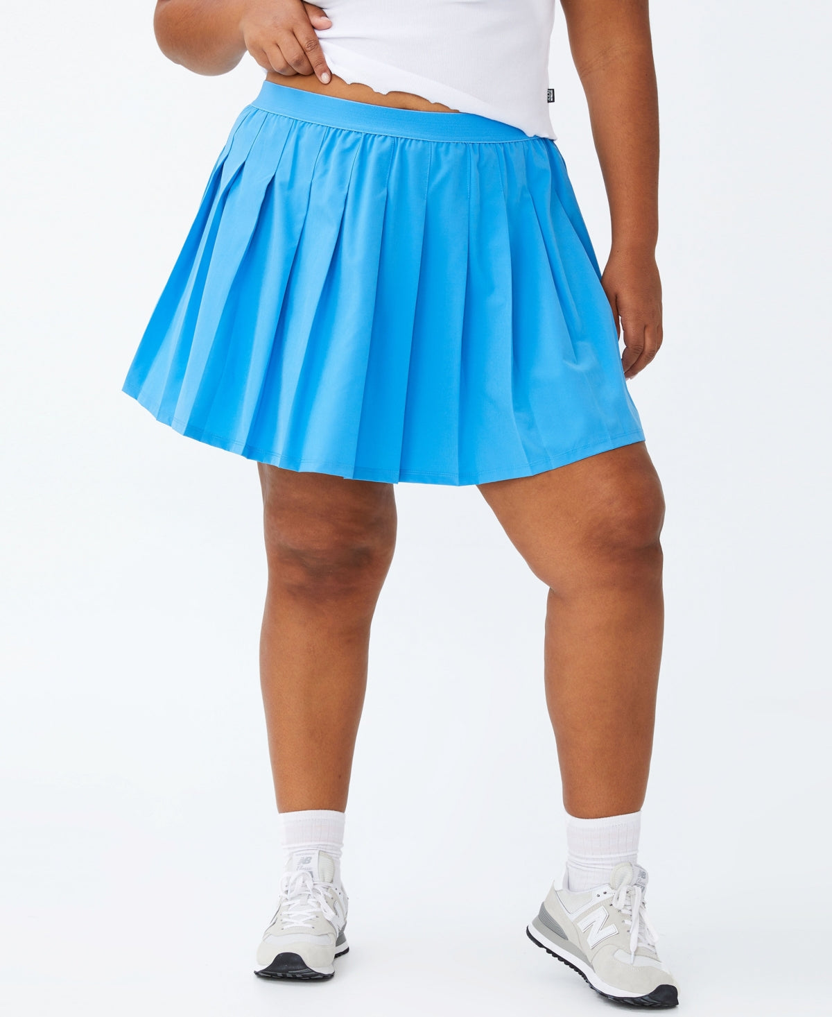 Saia de tênis feminina Active Match Point da COTTON ON, azul, tamanho 14W