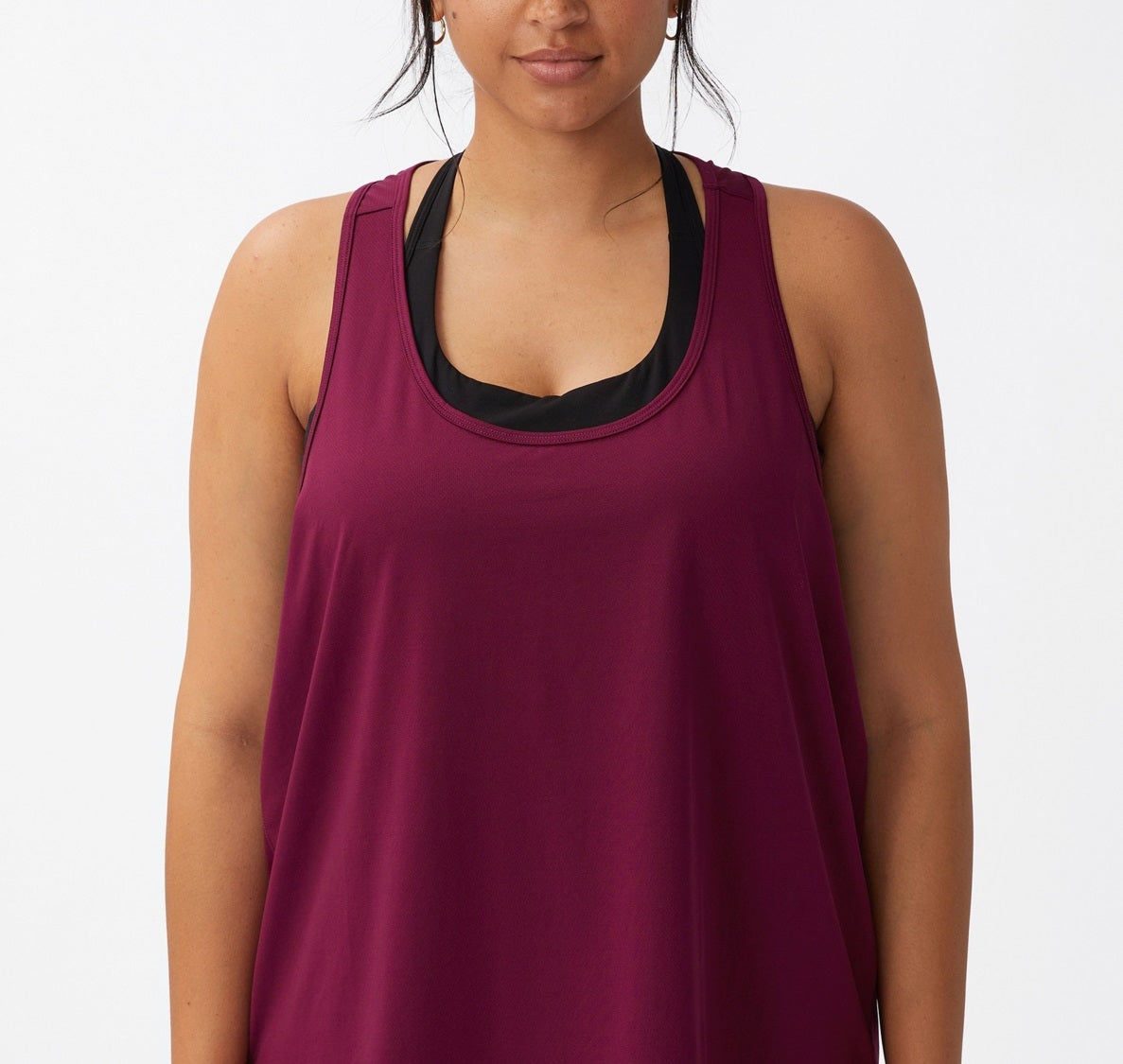 Camiseta regata feminina COTTON ON Active Training, roxa