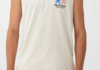 Camiseta regata masculina Tbar Muscle, branca, tamanho pequeno, COTTON ON