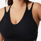 Top curto feminino Active Ultimate Workout COTTON ON, preto