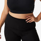 Top curto feminino Active Ultimate Workout COTTON ON, preto