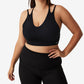 Top curto feminino Active Ultimate Workout COTTON ON, preto