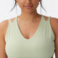 Top curto feminino Active Ultimate Workout da COTTON ON, verde, tamanho 12W