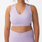 Top curto feminino Active Ultimate Workout da COTTON ON, roxo