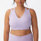 Top curto feminino Active Ultimate Workout da COTTON ON, roxo