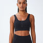 Top feminino com zíper frontal Ultimate da Cotton On, preto, tamanho pequeno