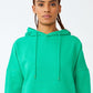 Moletom com capuz de lã grande feminino Cotton On, verde, tamanho extragrande