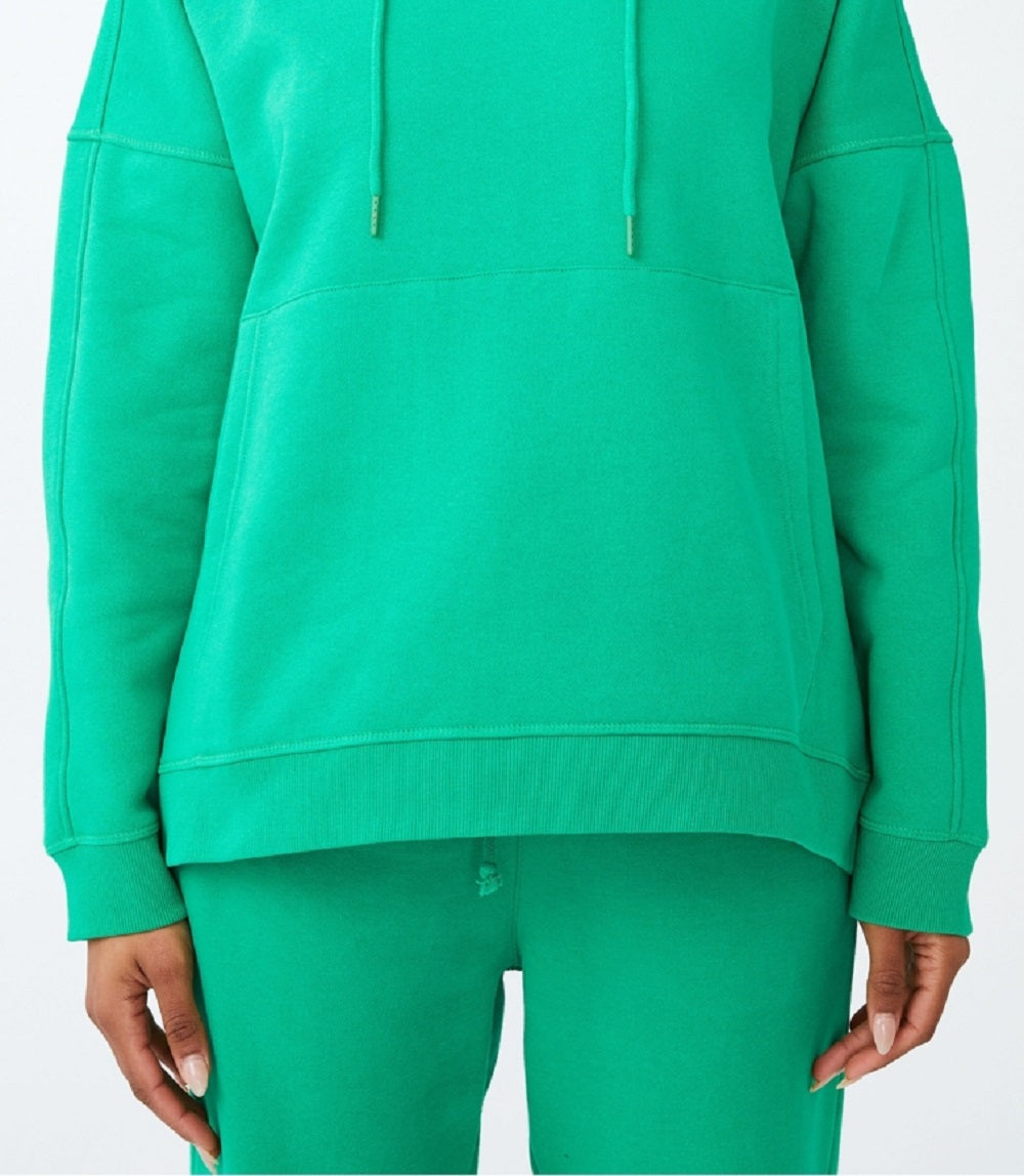 Moletom com capuz de lã grande feminino Cotton On, verde, tamanho extragrande