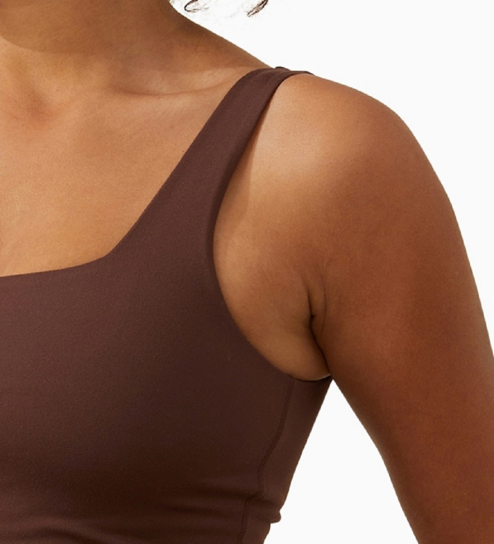 Cotton On Women's Contouring Tiny Vestlette Top Marrom Tamanho Médio