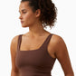 Cotton On Women's Contouring Tiny Vestlette Top Marrom Tamanho Médio
