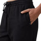 Calça de moletom plush feminina Cotton On, preta, tamanho grande