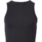Camiseta regata feminina Cotton On Active Rib, preta, tamanho XS