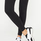 Calça justa feminina Cotton On Active de cintura baixa e comprimento total, preta, tamanho pequeno