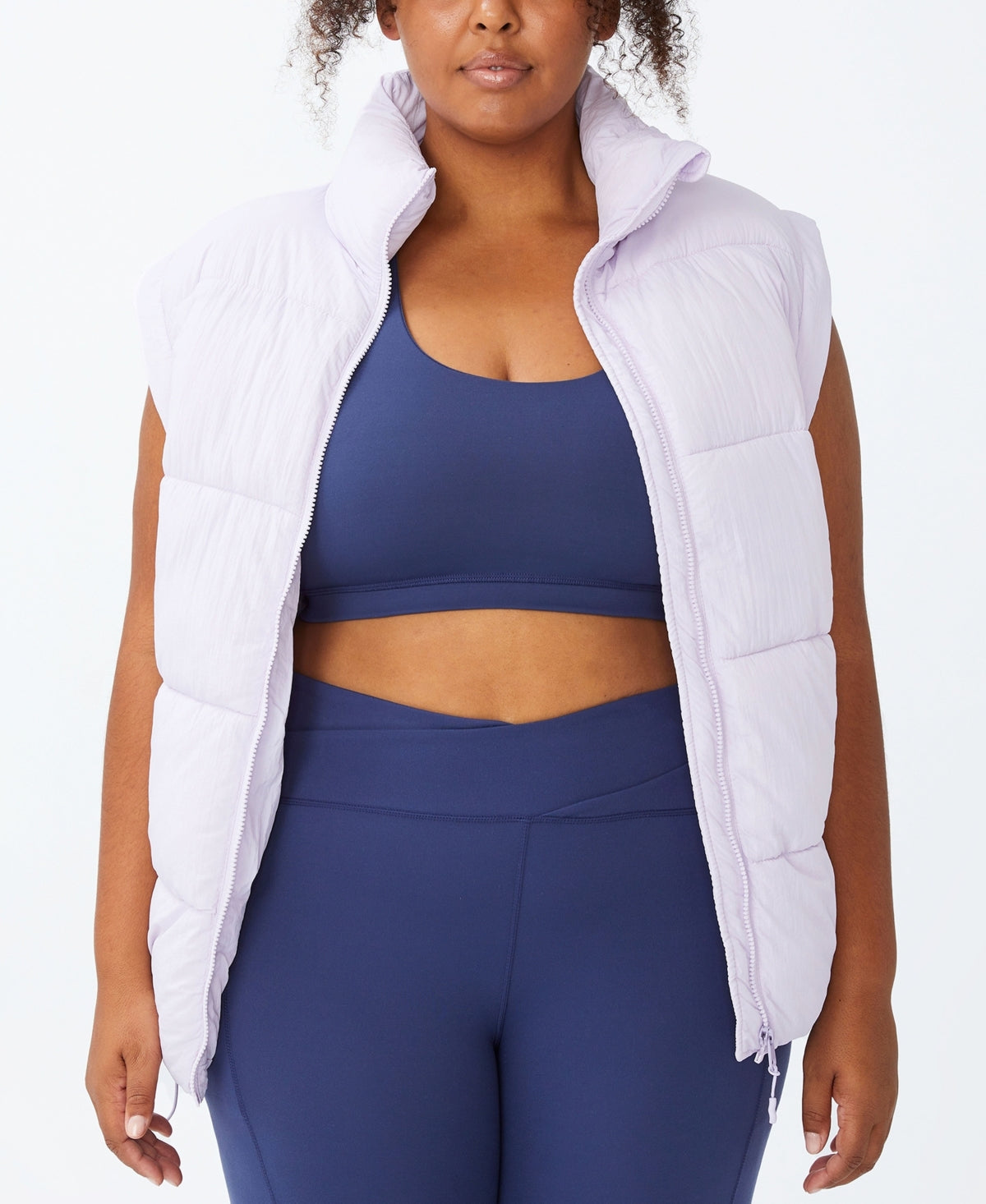 Jaqueta acolchoada feminina Active Mother da COTTON ON, branca, tamanho 20W