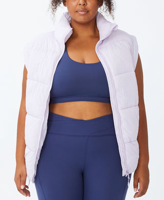 COTTON ON Women's Active Mother Puffer Vest Jacket White Size 20W