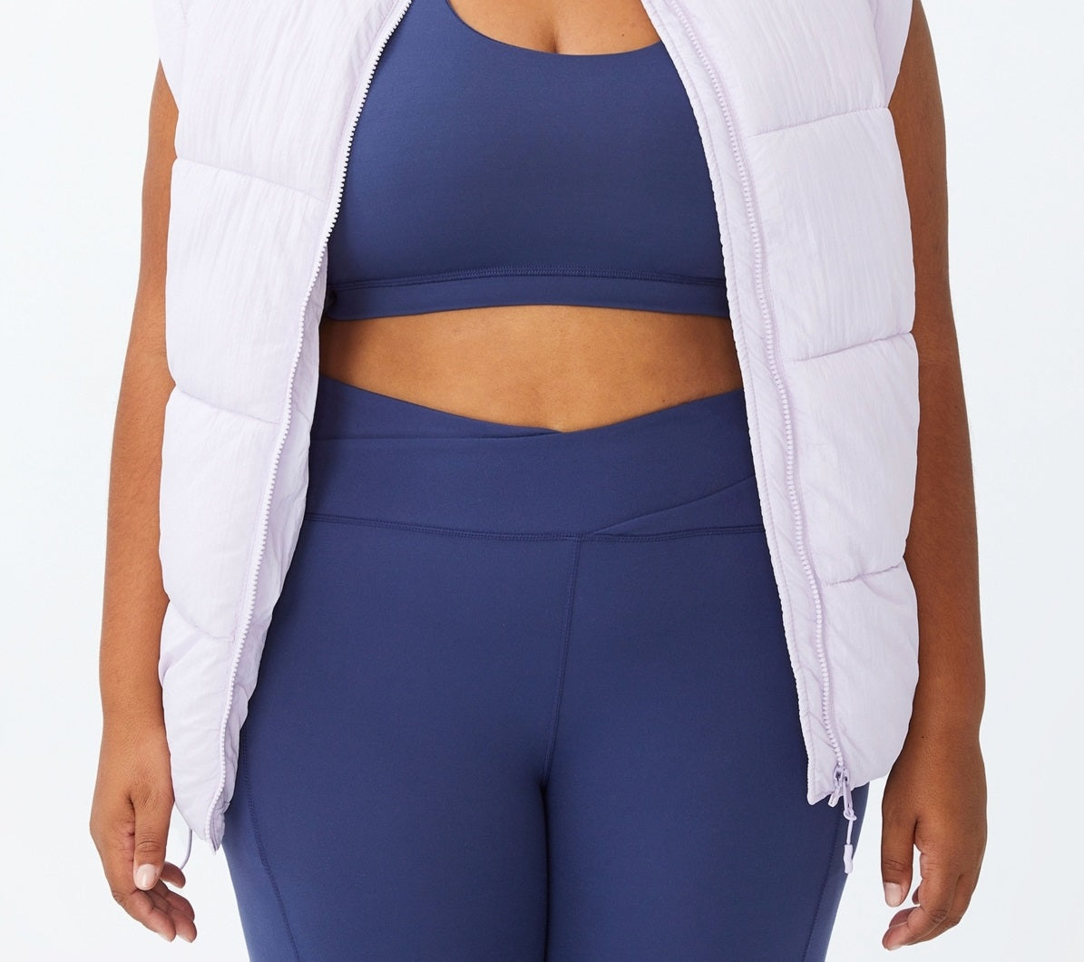 Jaqueta acolchoada feminina Active Mother da COTTON ON, branca, tamanho 20W