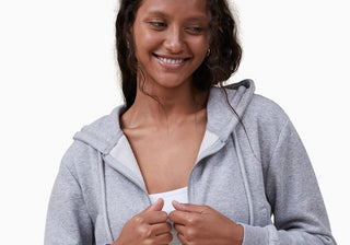 Top curto com zíper Cotton On para mulheres, tamanho médio, preto