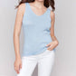 Charlie B - Metallic Lurex Knit Cami Top