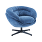 Blue Chenille Swivel Chair – Ergonomic Comfort with 360° Rotation by Christopher Knight Home-