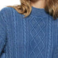 Flags & Anthem - Mayfield Overdyed Cable Knit Sweater