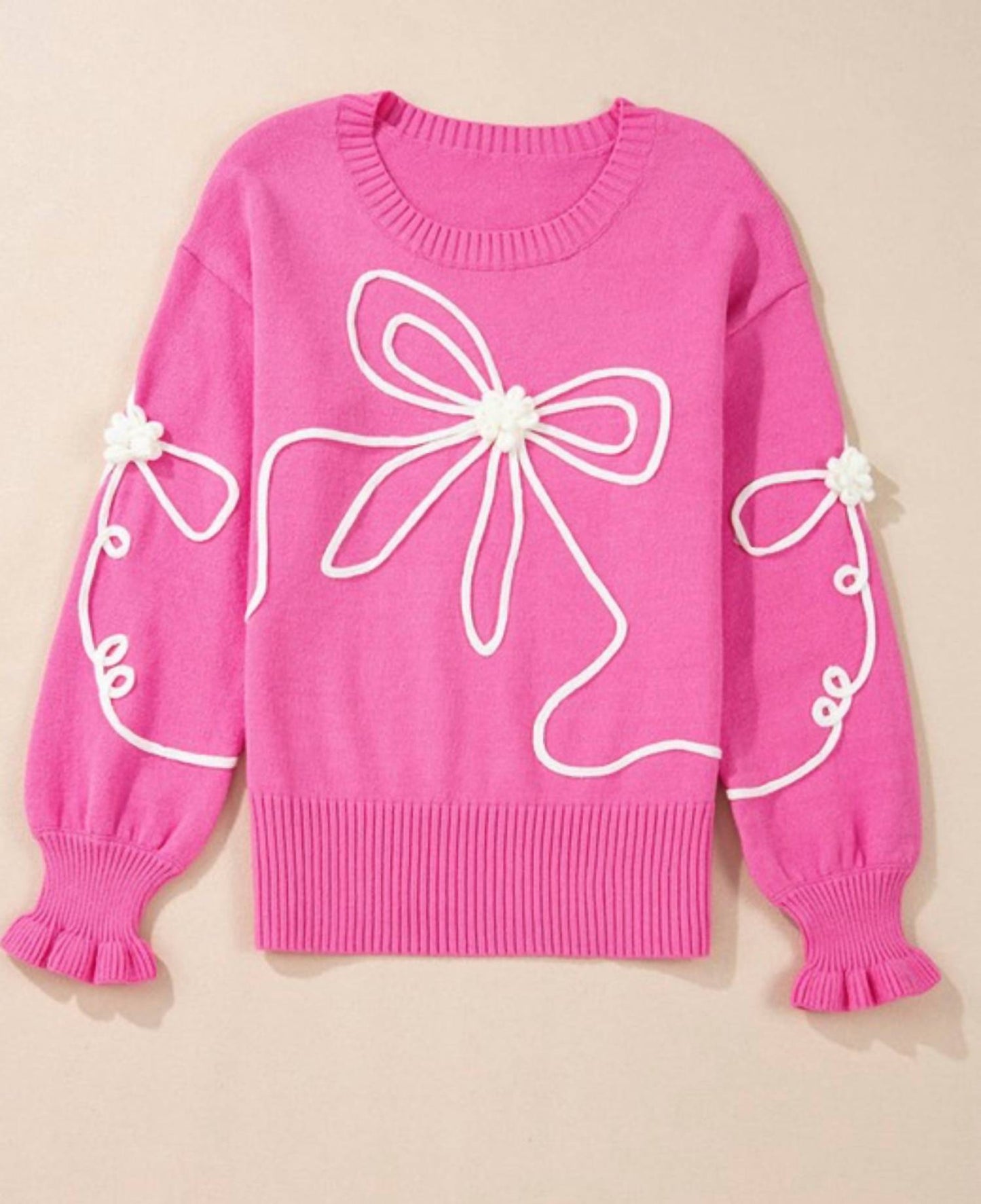 Aapparella - FLOWER BOW SWEATER