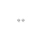 14k White Gold Spherical Stud Earrings (3.0 mm)