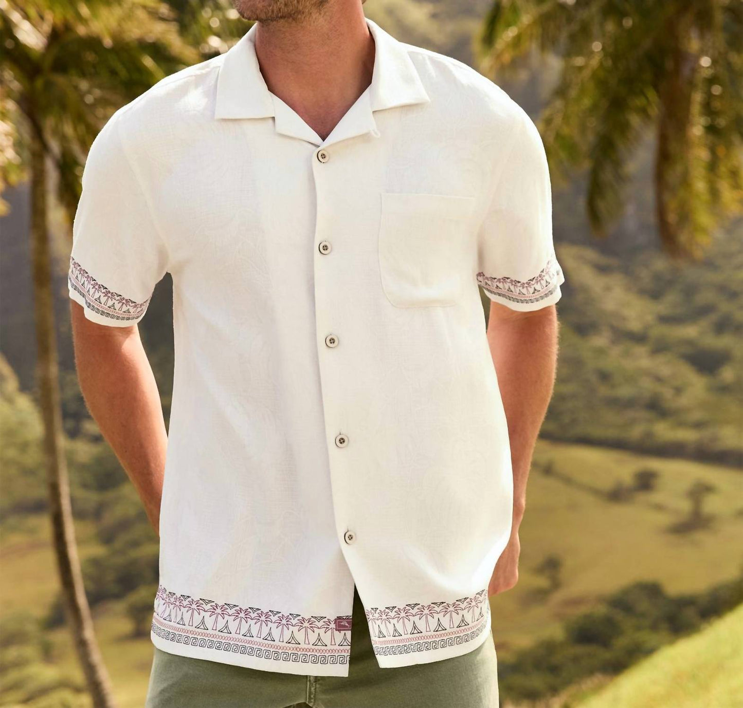 Tommy Bahama - Greco Palms Silk Camp Shirt