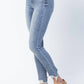 Judy Blue - Mid Rise Release Waistband Detail Skinny Jeans