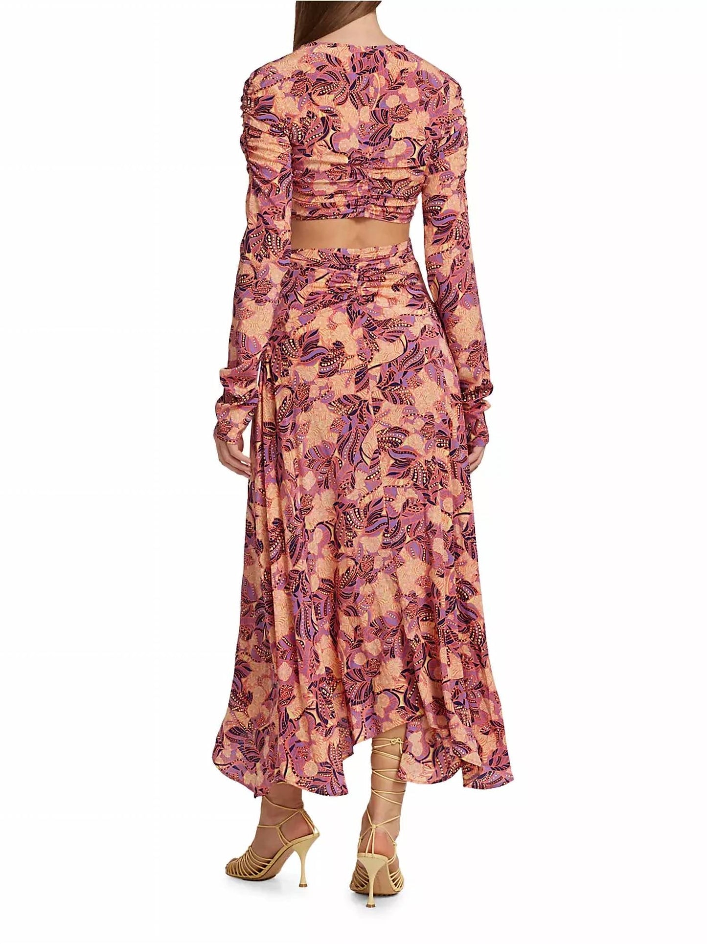 A.L.C. - Mona Cut Out Back Maxi Floral Dress
