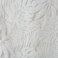 Palm Leaf Burnout Sheer Window Curtain White 50x84