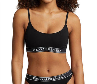 Polo Ralph Lauren - Regata curta com decote redondo e logotipo repetido