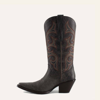 Buck &amp; Brana - Botas de vaqueira de couro fino Tessa