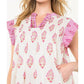 Thml - Sleeveless Pintuck Floral Print Dress