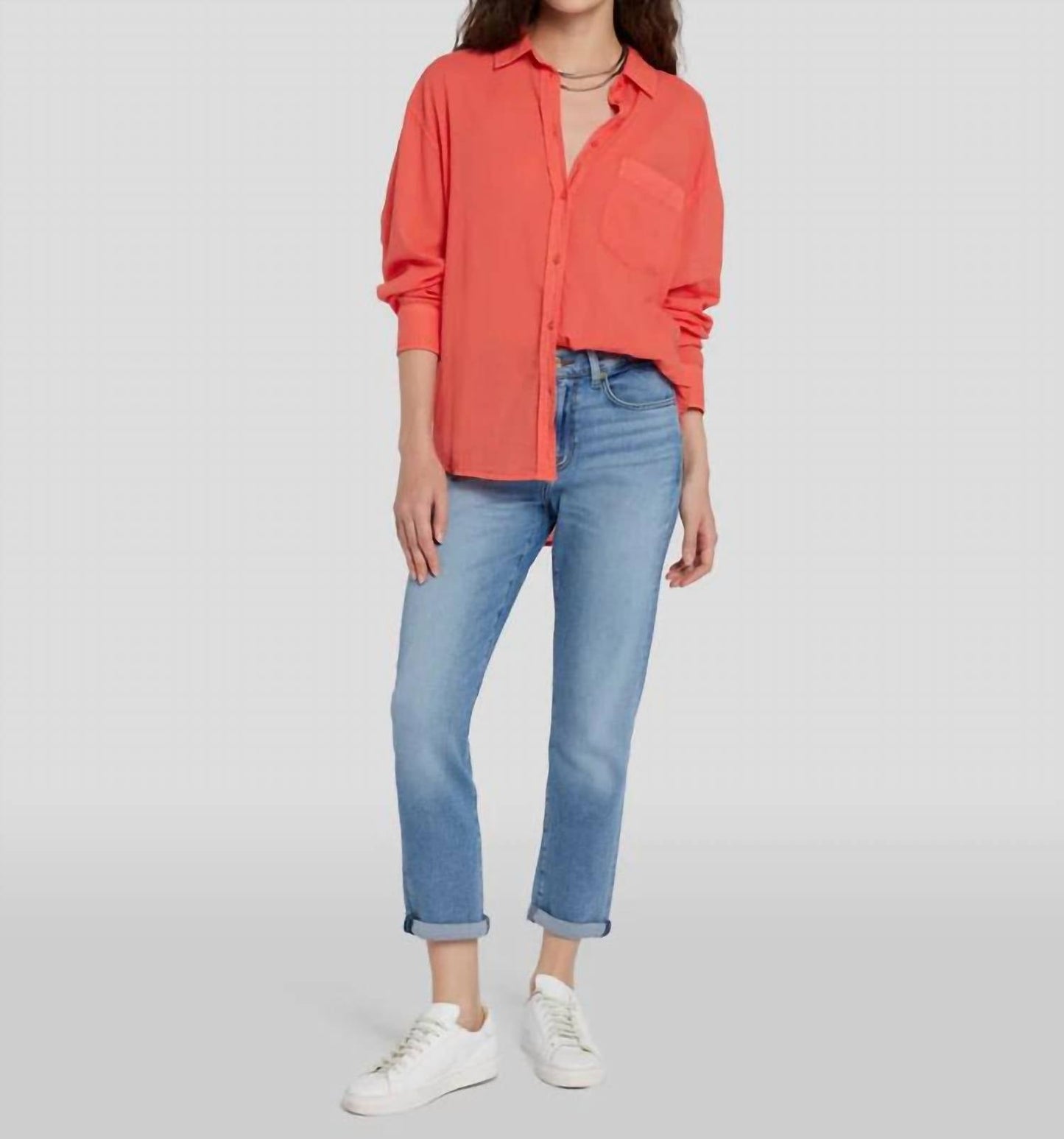 7 For All Mankind - Voile Button Down Shirt