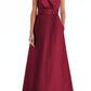 Alfred Sung One-Shoulder A-Line Gown - Burgundy