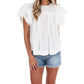 Easel - Golden Hour Poplin Top