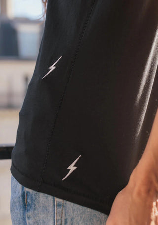 Catherine Gee - Bolt Embroidered T-shirt