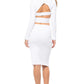 Kendall + Kylie - Compact Long Sleeve Crop Top