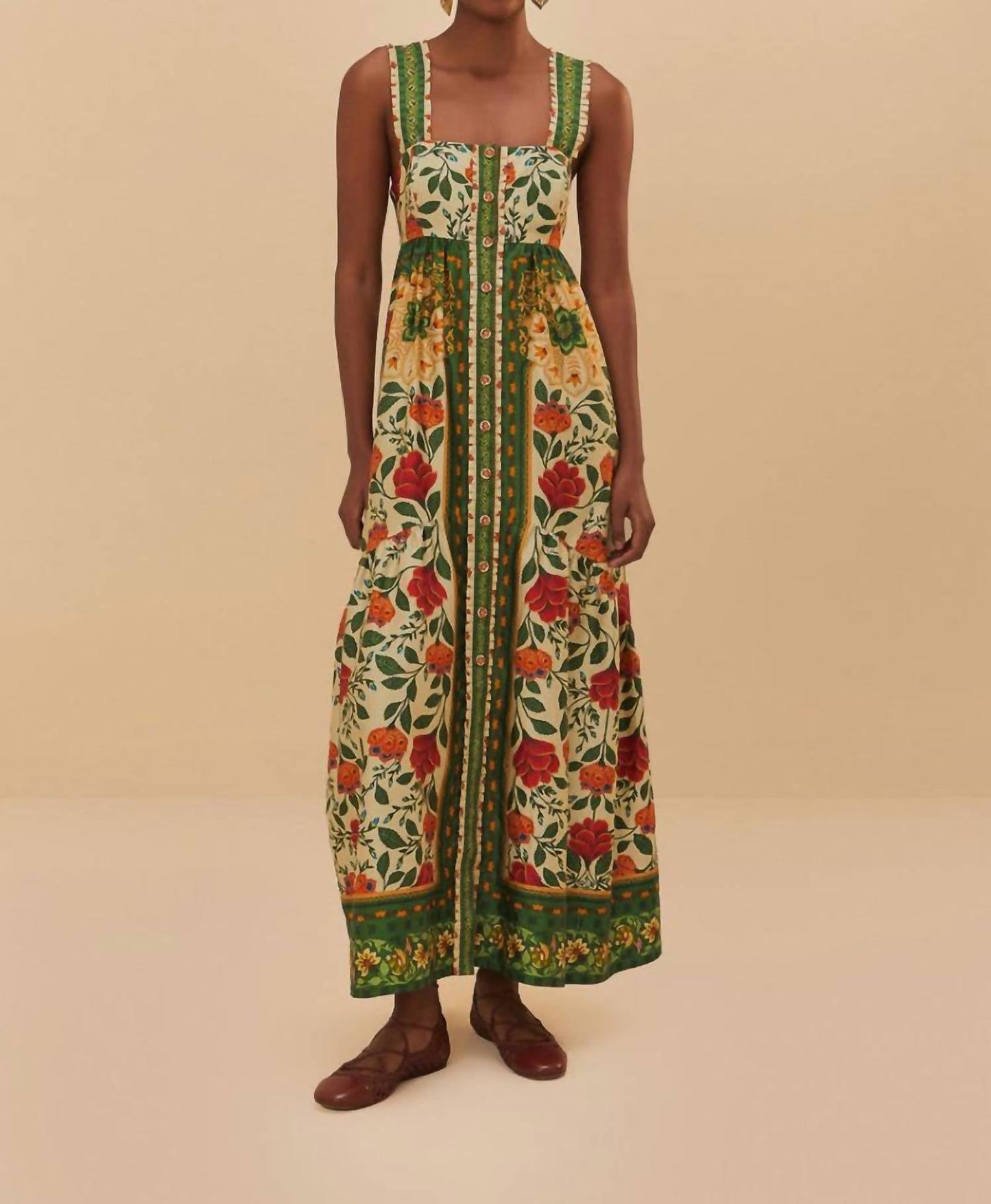 Farm Rio - Back Bow Maxi Dress