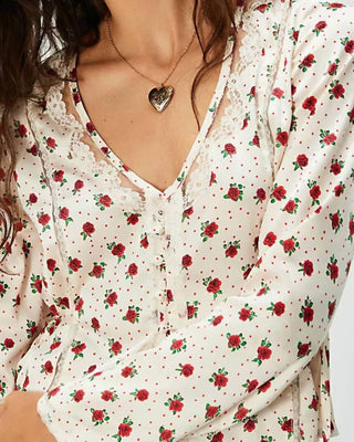 Free People - Field Of Roses Blouse