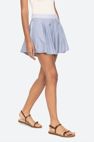 Camisa listrada Sea - Helmi com pregas curtas