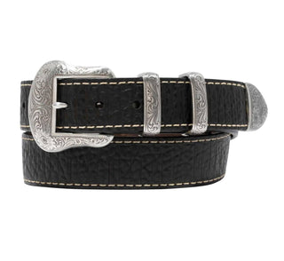 Lejon Leather Goods - Cinto masculino vintage de couro de bisão Wild Bill II EUA