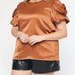 Entro - Drape Sleeve Top - PLUS