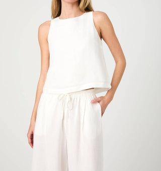 French Connection - Blusa de linho Birdie Swing