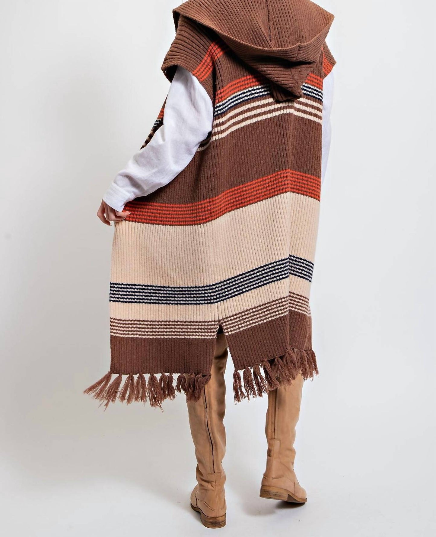 Easel - Knitted Sweater Kimono