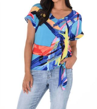 Frank Lyman - Blusa de manga curta com estampa abstrata