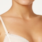 Sutiã camiseta Heidi by Heidi Klum feminino liso mesclado com renda bege tamanho 38D